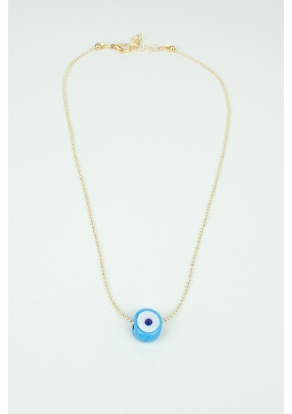 Ince Zincir Nazar Boncuklu Kadın Kolye modelleri