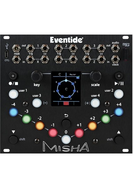 Misha Interval-Based Instrument And Sequencer For Eurorack (28 Hp)