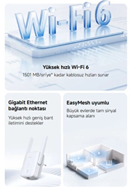 Wi-Fi Range Extender AX1500 Menzil Genişletici (Xiaomi Türkiye Garantili) modelleri