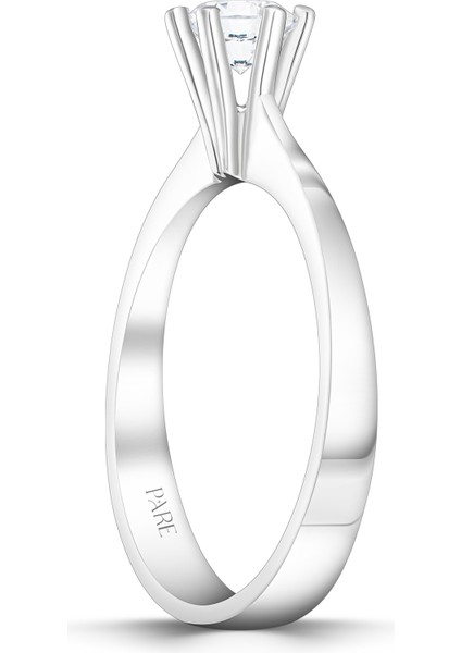 E Renk 0,40 Karat Hrd Sertifikalı Tektaş Pırlanta Yüzük modelleri