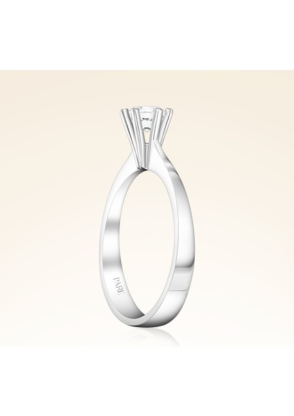 E Renk 0,40 Karat Hrd Sertifikalı Tektaş Pırlanta Yüzük fırsatları