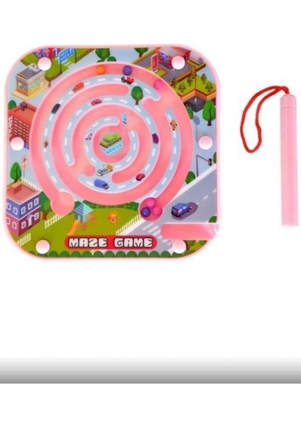 Ctoy Manyetik Labirent Oyunu 66439 Pembe