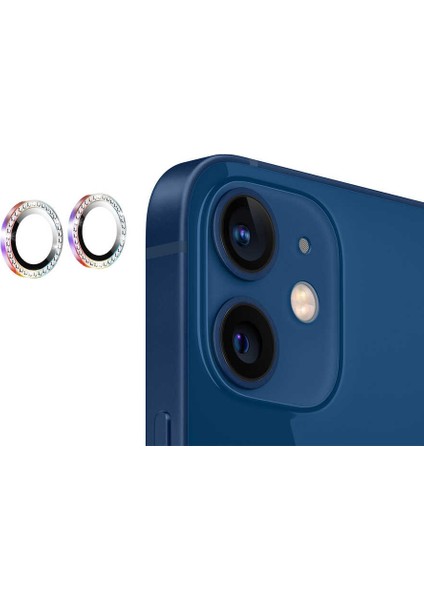 iPhone 12 Uyumlu Spıa Cl-06 Kamera Lens Koruyucu-Colorful