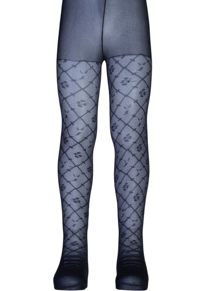 Duygu Desenli Opak Çocuk Külotlu Çorap