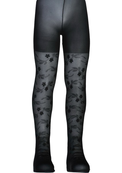 Tuğçe Desenli Mikro File Çocuk Külotlu Çorap