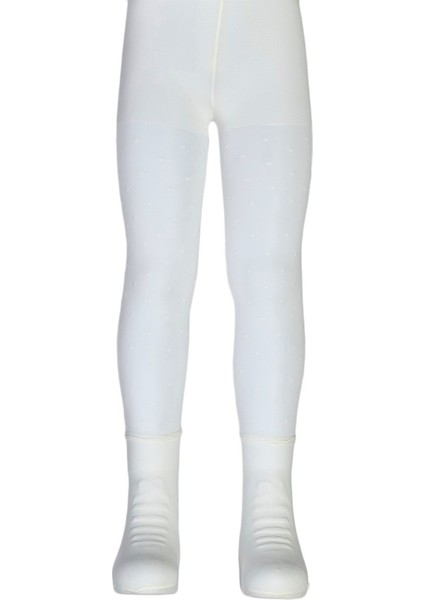 Pelin Puan Desenli Bileği Soket Çocuk Külotlu Çorap