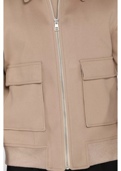 Cep Detaylı Ribanalı Erkek Kaşe Kaban P-00018797 fırsatları