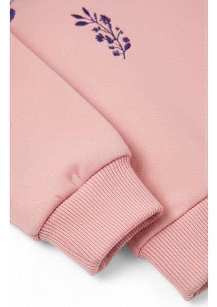 Baskılı Kız Çocuk Eşofman Takımı / %100 Pamuk Günlük Spor Sweatshirt ve Alt I Kız Çocuk Takım modelleri