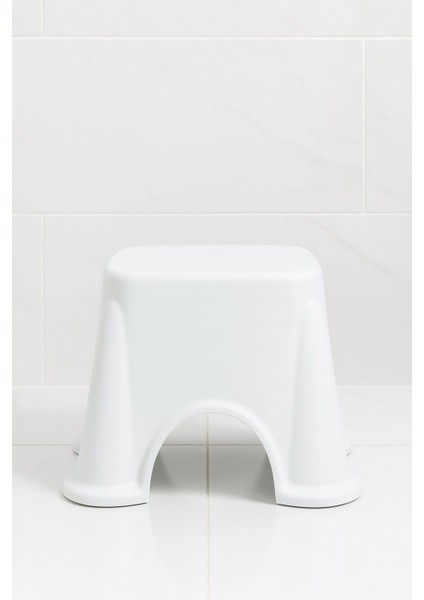 Kaymaz Ekstra Güçlü Lüx Çok Amaçlı Kare Beyaz Banyo Taburesi indirimleri