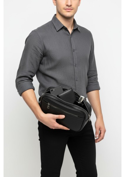 Tıraş Kozmetik Bakım ve Günlük El Çantası Siyah Vegan Deri indirimleri