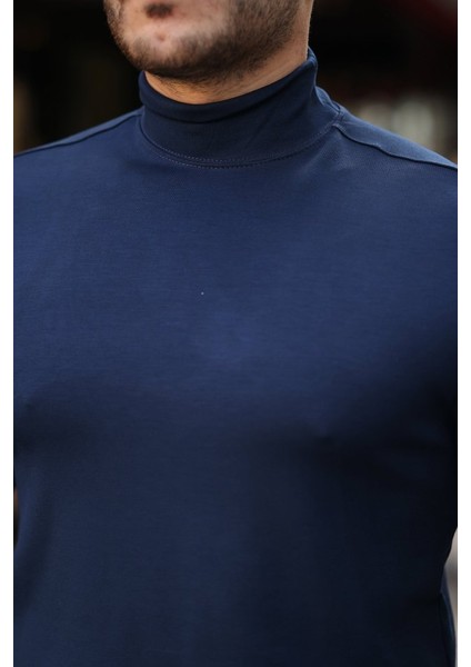 Erkek Balıkçı Yaka Modal Kumaş Esnek Kazak modelleri