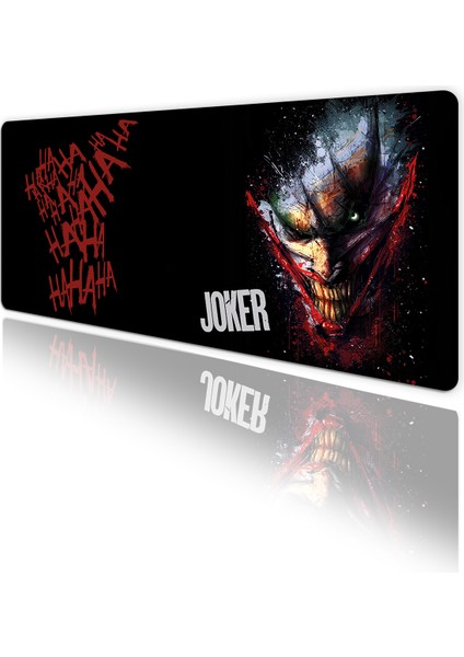 Joker Oyun Gaming Klavye Mouse Pad Kaymaz Taban Kenarları Dikişli Masa Matı 70X30 cm