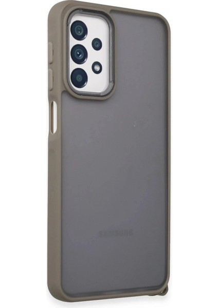 Samsung Galaxy A23 4g Kılıf Elegant Kapak - Titan Gri (K95)