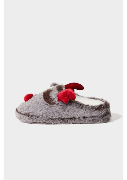 Kadın Yılbaşı Temalı Düz Taban Panduf F1528AX25WN fiyatları