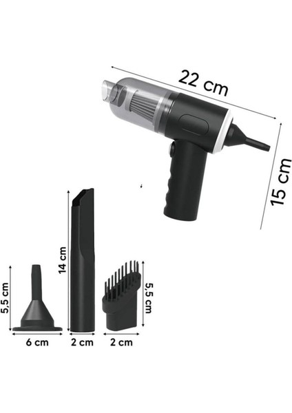 Sıladanal 3in1 Araç Içi Kablosuz Şarjlı Mini El Süpürgesi Vakum ve Üfleme fiyatları