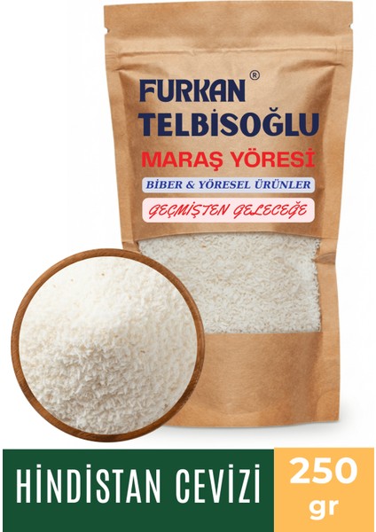 Hindistan Cevizi - ( Elenmiş, Katkısız,organik) 250GR