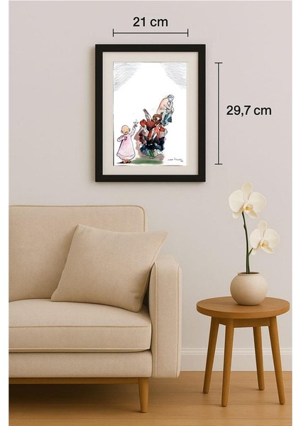 Zlatko Krstevski 29X21CM Orijinal Karikatür Tablo fiyatları