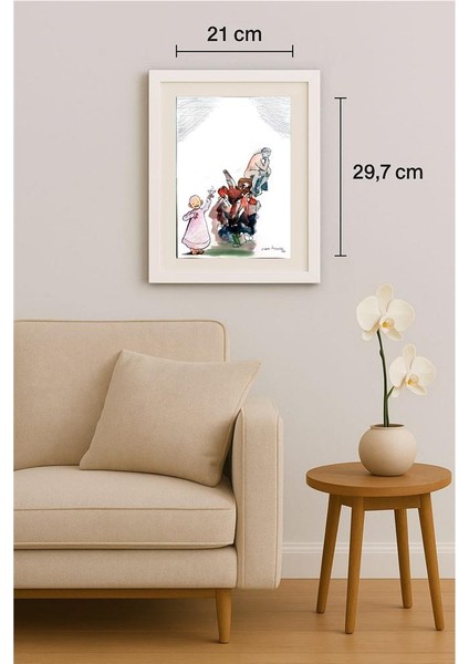 Zlatko Krstevski 29X21CM Orijinal Karikatür Tablo indirimleri