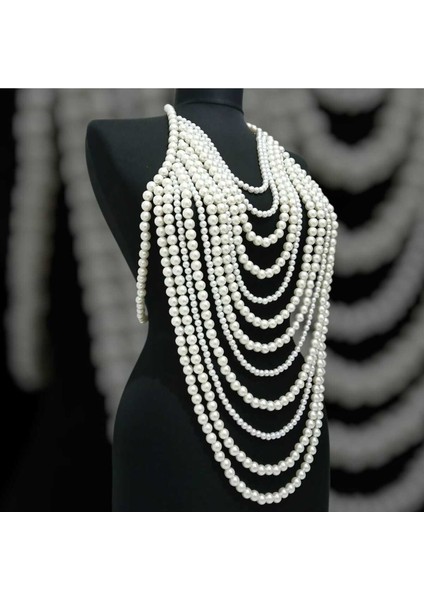 Kleopatra Fenomen Inci Kolye Vücut Aksesuarı Özel Tasarım Ürün modelleri