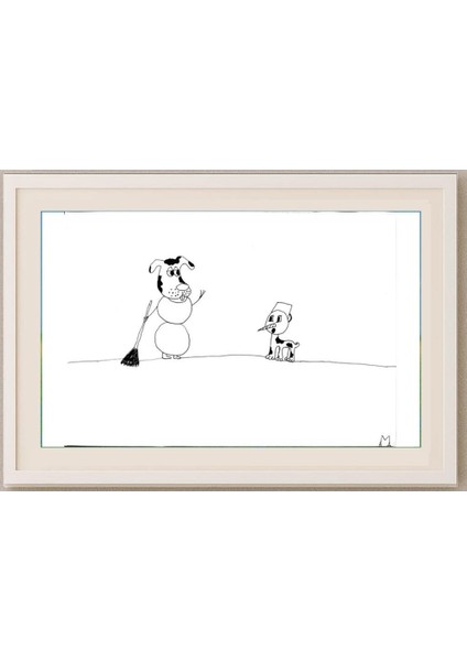 Mitkina Alena 29X21CM Orijinal Karikatür Tablo fırsatları