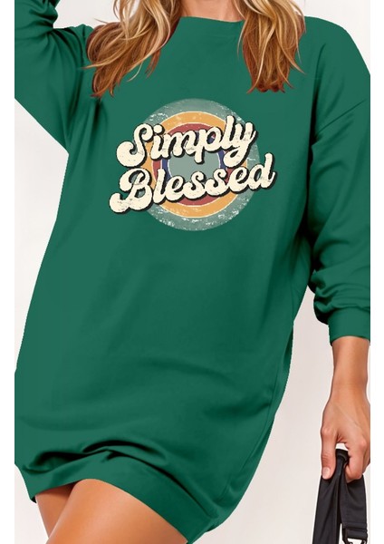 Kadın Uzun Kollu Bisiklet Yaka Yazılı Viskon Iki Iplik Elbise fiyatları