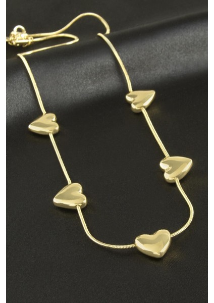 Kalp Lüks Çelik Kolye