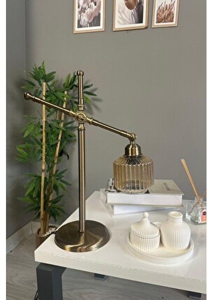 Jerno Cam Bal Rengi Masa Lambası Dekoratif Masaüstü Aydınlatma Hol Abajur Yatak Odası Başucu Lamba fiyatları