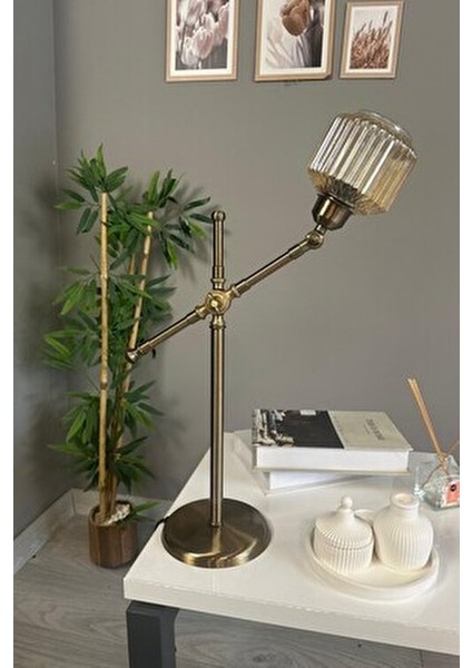 Jerno Cam Bal Rengi Masa Lambası Dekoratif Masaüstü Aydınlatma Hol Abajur Yatak Odası Başucu Lamba indirimleri