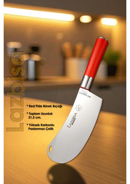 Red Craft Serisi Mutfak Bıçak Seti Pide Börek Pizza Salata Sebze Bıçağı Hds-50 fiyatları