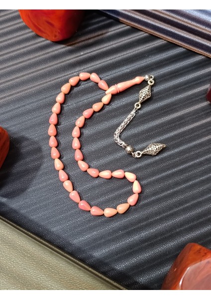 Sıkma Kehribar Tesbih Pembe Renk fiyatları