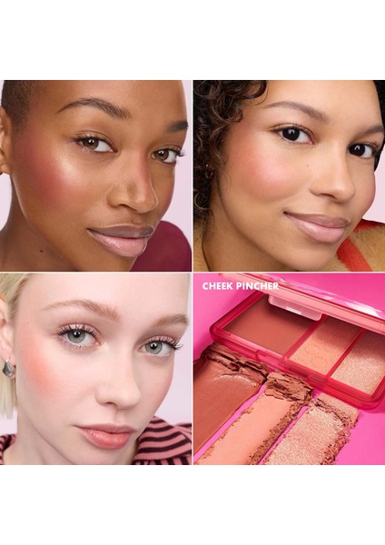 Perfectly Blushed Set - Blush Blush Blush Palet ve Ikili Allık Fırçası modelleri