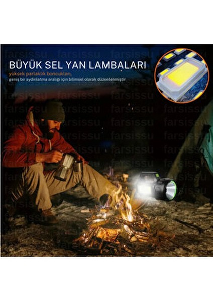 T95 El Feneri – 30W Güneş Panelli Powerbanklı Şarjlı LED Fener Deprem ve Acil Durum Feneri indirimleri