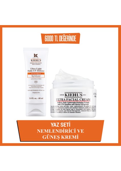 Spf50 Güneş Kremi Ultra Nemlendirici 2’li Yaz Seti