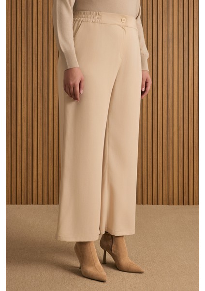 Beli Lastik Detaylı Tencel Pantolon Etek fırsatları