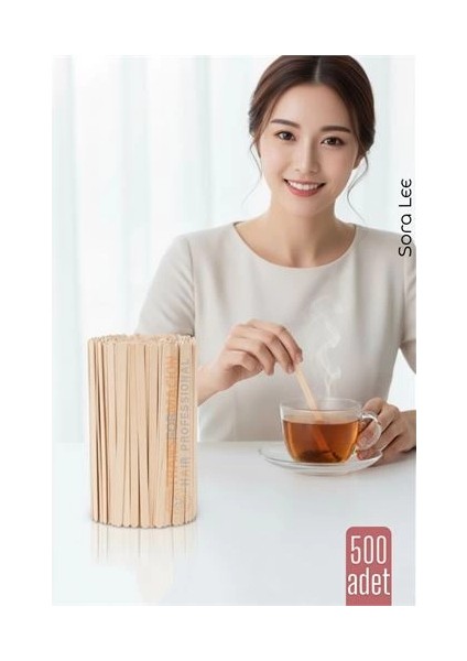 Bfs Ahşap Karıştırıcı Kaşık – 500’LÜ Paket | Çay, Kahve ve Servis Için Hijyenik ve P