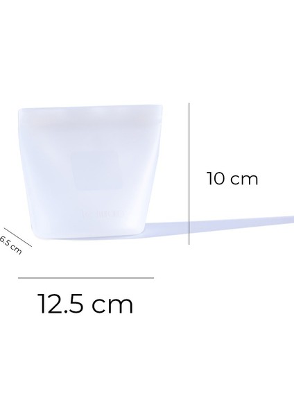 Mood Hava Sızdırmaz Kilitli Silikon Saklama Torbası 250 ml | Şeffaf indirimleri