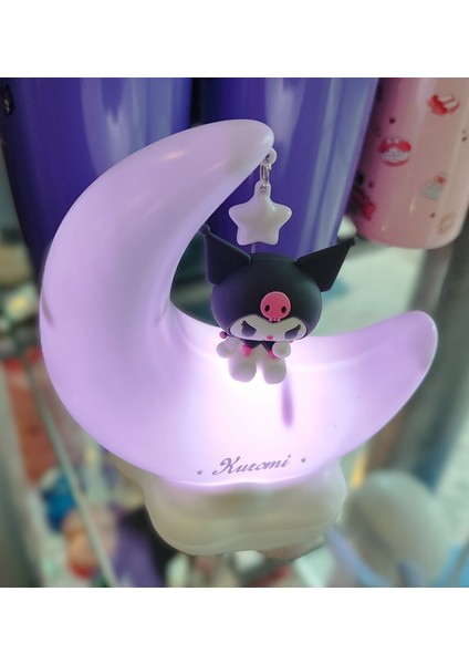 Kuromi Figürlü Masaüstü Şarjlı Gece Lambası AD71021