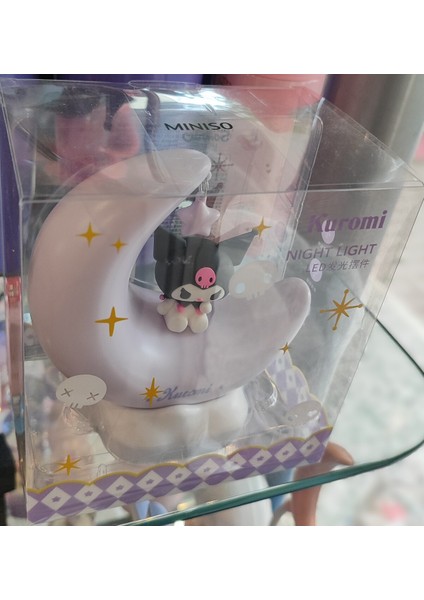 Kuromi Figürlü Masaüstü Şarjlı Gece Lambası AD71021 modelleri