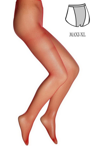 File Külotlu Kadın Çorap - Büyük Beden