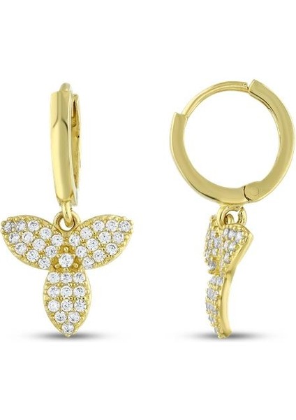 Altın Tasarım Küpe - 14K