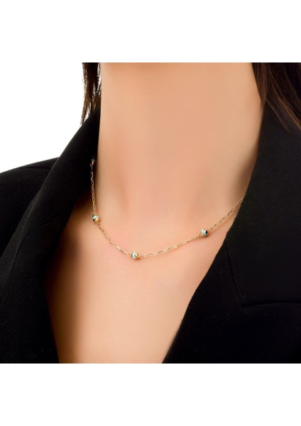 Mineli Altın Kolye - 14K modelleri