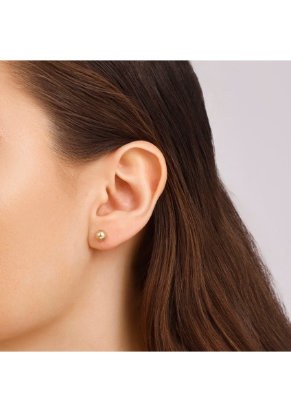 Altın Top Küpe - 14K modelleri