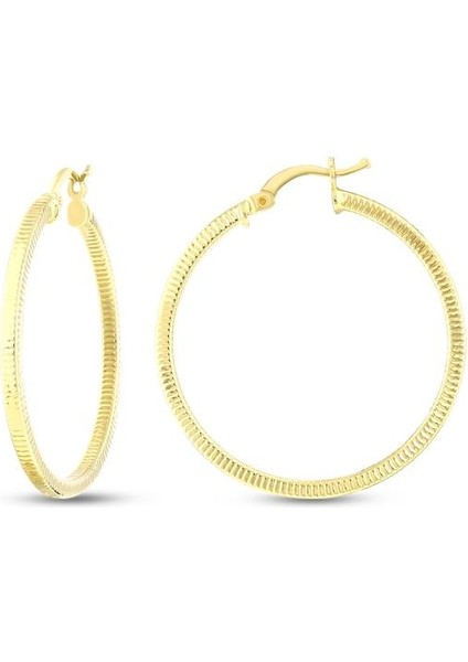 Altın Halka Küpe - 14K