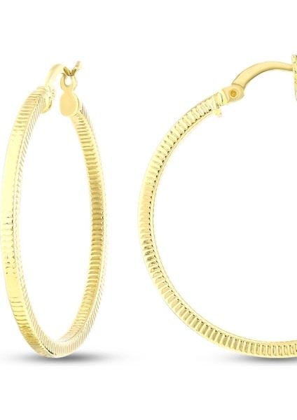 Altın Halka Küpe - 14K fiyatları