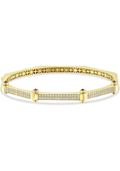 Altın Tasarım Kelepçe - 14K