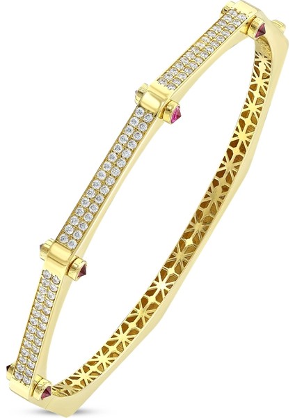 Altın Tasarım Kelepçe - 14K fiyatları