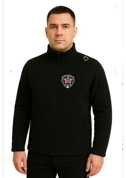 Kalın Kışlık Erkek Koldan Cepli Nakış Işlemeli 3 Cepli Güvenlik Polar modelleri