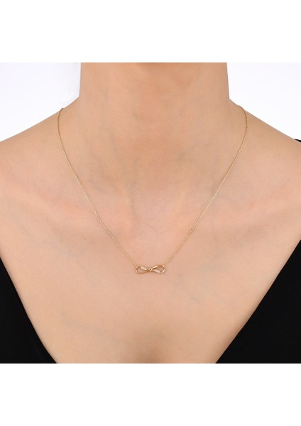 Altın Sonsuzluk Kolye - 14K modelleri