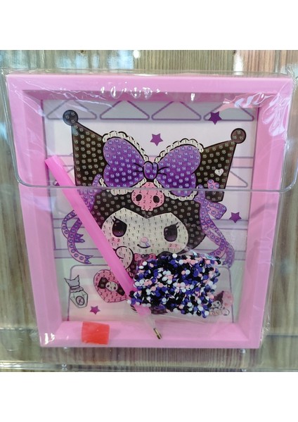 Kuromi Figürlü Boncuk Işleme/yapıştırma Seti Kare AD7147