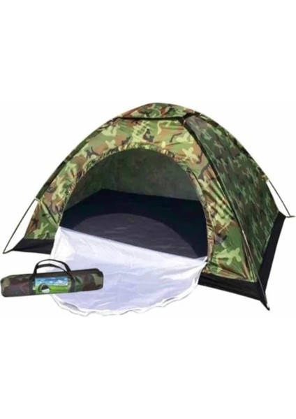 4 Kişilik Kamuflaj Desenli Kolay Kurulumlu Kamp Çadırı fiyatları